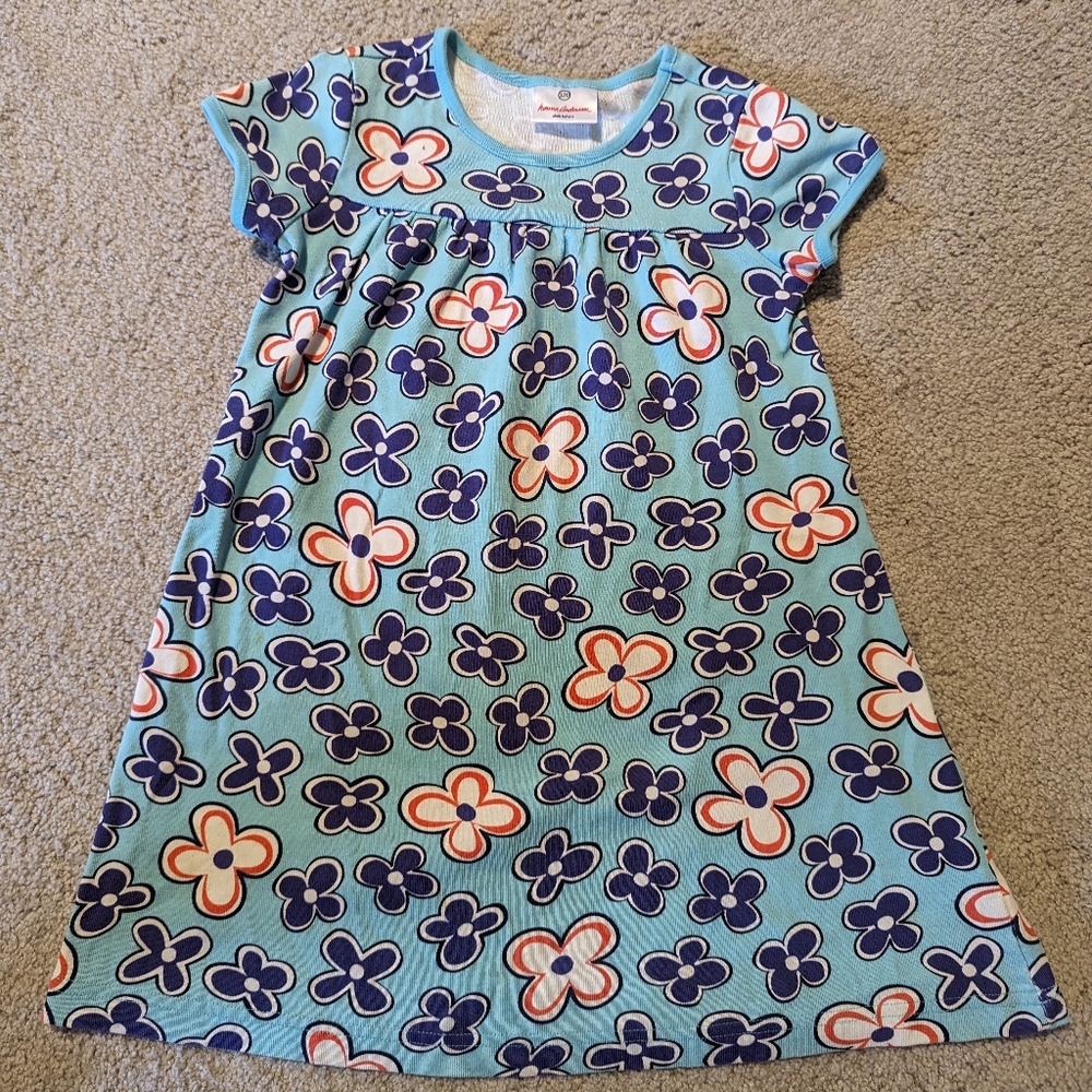 Hanna Andersson girl's flower dress. Size 120cm